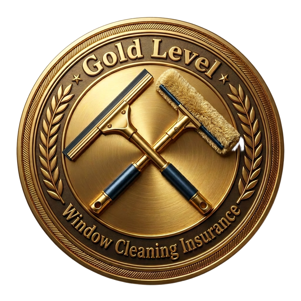 Gold Level Window Cleaning Insurance badge